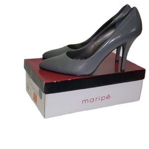 Maripe Gray Almond Toe Pump 11